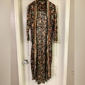 Free People Satin Duster  Kimono Size S